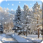 snow live wallpaper android application logo